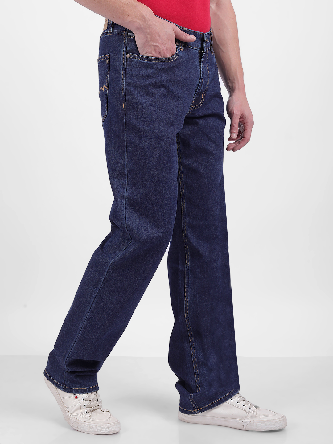 Numero Uno Men Solid Blue Jeans